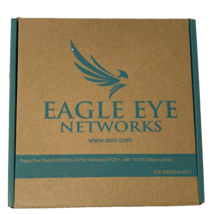 Eagle Eye SW05m Switch 5 Port 4 Port Managed POE+ 100M Uplink Preconfigured NEW - £16.04 GBP