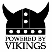 2x Powered by Vikings Vinyl Decal Sticker Different colors &amp; size for Cars/Bikes - £3.53 GBP+