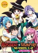 DVD Anime Rosario + Vampire Season 1 + 2 (Volume.1-26 End) English Dubbed - £55.22 GBP