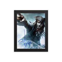 Johnny Depp signed Pirates of the Caribbean movie photo - £51.21 GBP