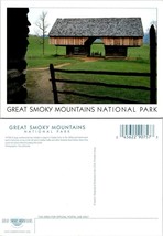 Tennessee Smoky Mountains National Park Cades Cove Cantilevered Barn Postcard - £7.42 GBP