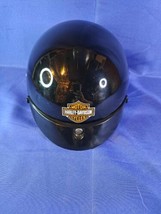 Harley Davidson HD-2 DOT Motorcycle Half Helmet Black Size Large - £59.59 GBP