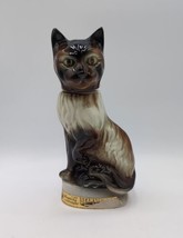 Vintage 1967 BURMESE CAT Beam&#39;s Trophy Jim Beam Decanter Siamese (EMPTY) - £19.33 GBP