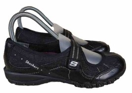 Femmes SKECHERS Speedsters Mary Jane Chaussures Noir - Taille US 5 - £19.60 GBP