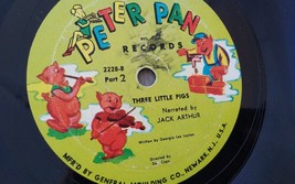  Three Little Pigs 78rpm Single 10-inch Peter Pan Records #2228 Three Li... - £3.99 GBP