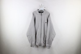 Vintage Champion Mens 2XL Distressed Full Zip Sweatshirt Jacket Swacket Gray - $44.50