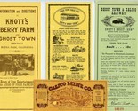  Knott&#39;s Berry Farm &amp; Ghost Town Tickets &amp; Brochure Buena Park Californi... - £22.22 GBP