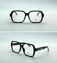 Brand New Chanel 5408 Women&#39;s Transparent Black Acetate Eyeglasses - $269.50