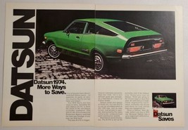 1973 Print Ad The 1974 Datsun B-210 2-Door Sedan Green - $14.16