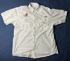 Columbia Alabama Crimson Tide Shirt Men’s XL White Shirt Sleeve Button U... - $30.00