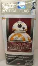 Texas A&amp;M Aggies WinCraft 28&quot; x 40&quot; Vertical Flag Star Wars BB-8 - £6.34 GBP