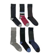 Ted Baker Mens Black Multi Cushioned Comfort Soft Dress Socks - 6 Pack - $21.34 CAD