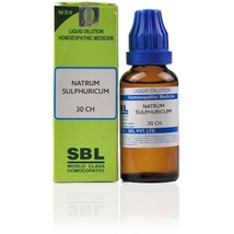 Sbl Natrum Sulphuricum 30 Ch (30ml) Free Shipping Pure Ayurvedic - £10.86 GBP