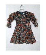 Ivy City 3T Floral Dress For Girls Green Orange - £45.67 GBP