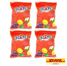 4 x Chewy Candy SUGUS Assorted Fruit Flavoured Chews 4 Pack Total 400 tabs - £38.82 GBP