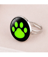 Kids Cool Cat Noir Cat Paw Cartoon Adjustable Ring (Size 6-7) - £10.15 GBP