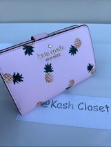 Kate Spade Medium Bifold Pineapple Print Wallet - Pink Multi - £79.13 GBP