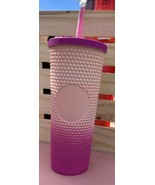 Light Pink &amp; Peach Tumbler24 Oz W/ Straw - $34.65