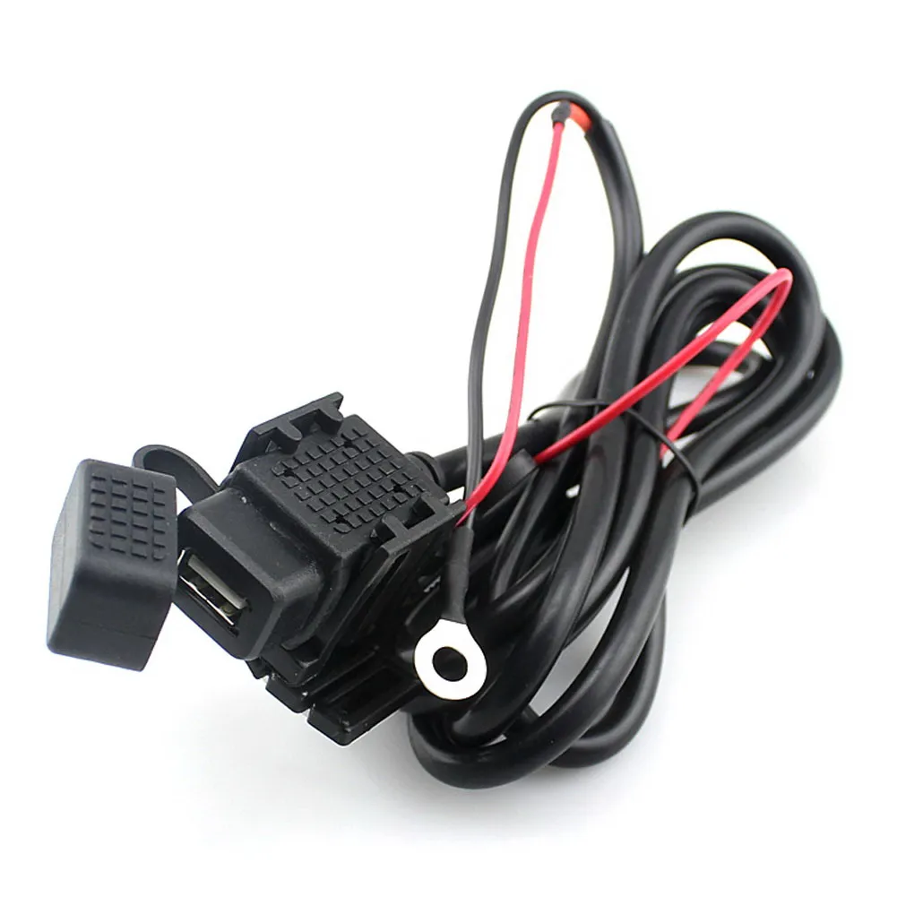 Universal Motorcycle Motorbike 2.1A USB Charger Power Socket Adapter with Inli - £17.00 GBP