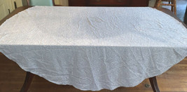 le jacquard francais Gerardmer Made In France Blue Oblong Tablecloth Fed... - £83.56 GBP