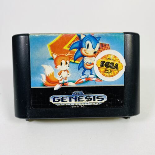 Primary image for Sonic the Hedgehog 2 (Sega Genesis, 1992) NFR Cart Only w/ Seal of Quality READ