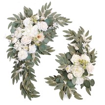 Artificial Wedding Arch Flowers Kit(Pack Of 2) For Wedding Decor Ceremon... - £56.05 GBP