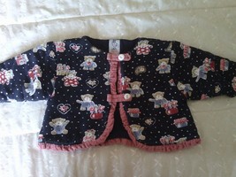 coco clown teddy bear coat jacket age 6 months  74cm supersoft lined - £14.15 GBP