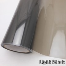 Smoke Matte Black Car Headlight Film Tint Taillight Fog Light Vinyl Film For Hea - £25.27 GBP