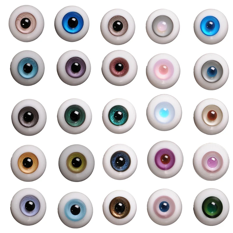 Glass Eye Balls For BJD Eyes 8mm 10mm 12mm 14mm 16mm 18mm Glass Eyes Outfit For - £11.30 GBP+
