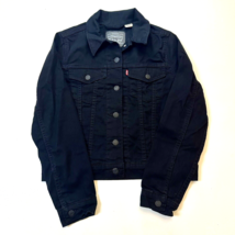 Levi’s Girls Trucker Jacket Size Small Black Kids Denim  - $9.49