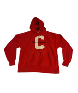 Vintage Champion Reverse Weave Red Varsity Embroidered Hoodie 90s L - €41,06 EUR