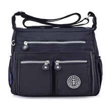 Women Nylon  Bags Female Solid Zipper  Female Handag Designer Messenger Bags Sum - £104.70 GBP