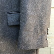 Oscar De La Renta Men&#39;s 46L Charcoal Gray Wool Cashmere Sport Coat Blazer Jacket - £42.17 GBP