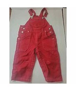 Baby Gap Jean overalls pants Jeans red 12-18 months vtg Vintage Stock - £19.71 GBP