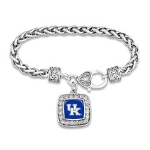 47749 Kentucky Wildcats Rhinestone Square Pendant Bracelet - $18.80