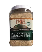 Pride of India Extra Long White Basmati Rice, 3.3 lb plastic PET jar - $24.99