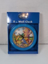 Disney Winnie The Pooh Tigger Eor Donkey 8&quot; Blue Wall Clock NIB - £12.63 GBP