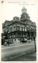 Vtg Cartolina RPPC 1940s Zanesville Ohio Oh Muskingum Contea Palazzo Della Unp - £8.82 GBP