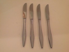 Flatware Butter Knives Stainless  Set 4  Mid Century Modern Japan Vintag... - $12.21