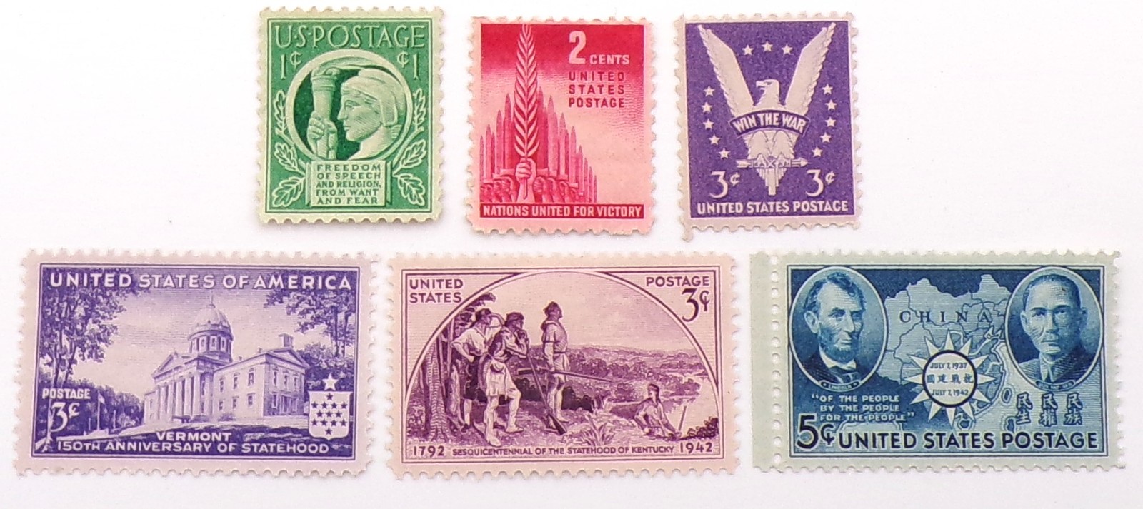 1941-43 U.S. Commemorative Stamp Set - $29.99