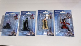 NEW DISNEY VILLAINS Figurine S/5 Maleficent Captain Hook Cruella Ursula ... - £26.75 GBP