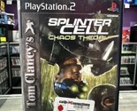 Tom Clancy&#39;s Splinter Cell: Chaos Theory (Sony PlayStation 2) PS2 Complete! - $11.74