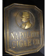NAPOLEON CIGAR CO Antique Bronze Ad Sign Plaque Measures 17.5&quot; H x 14.5&quot;... - €1.289,46 EUR