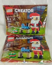 2 Packs Lego 30573 Creator Santa Clause 67 PCs Christmas Sealed &amp; New A8 - £15.65 GBP