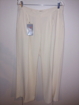 Funyyzo Ladies Cropped White POLYESTER/SPANDEX Dress PANTS-XL-NWT-NICE - £15.65 GBP