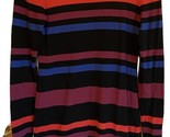 Merona Womens Sweater Dress Size XS Striped Striped Long Sleeve Round Neck - $13.14
