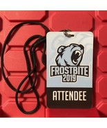 Frostbite Attendee Video Game Convention Lanyard Pass With Necklace 2019 - $18.40 CAD