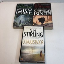 3 SM Stirling Books Lot Conquistador Sky People Courts of the Crimson Kings - £11.86 GBP