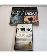 3 SM Stirling Books Lot Conquistador Sky People Courts of the Crimson Kings - £11.67 GBP