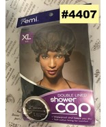 ANNIE Ms Remi DOUBLE LINED SHOWER CAP  #4407 12&quot; Diameter Soft Cotton Li... - $2.59